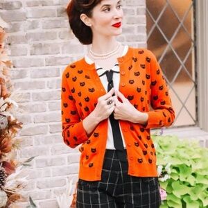 YEMAK Women's Knit Cardigan Sweater – 3/4 Sleeve Button Down Crewneck